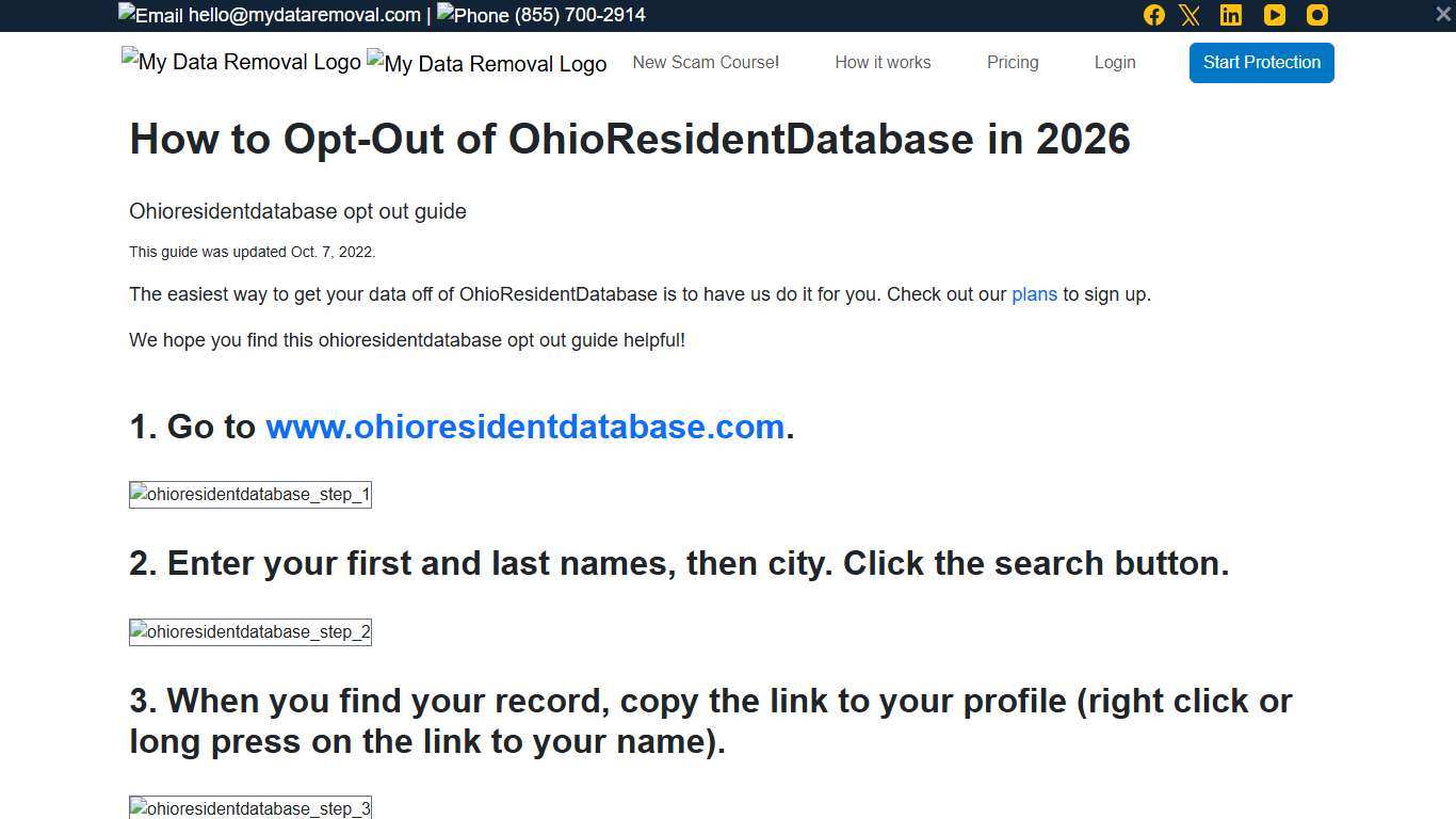 How to Opt-Out of OhioResidentDatabase